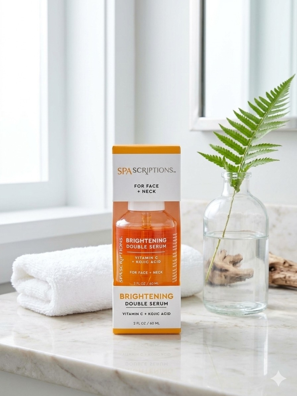 NIB SpaScriptions Double Serum Vitamin C + Kojic Acid - MSRP $30